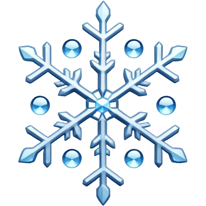 Snowflakes in winter emoji