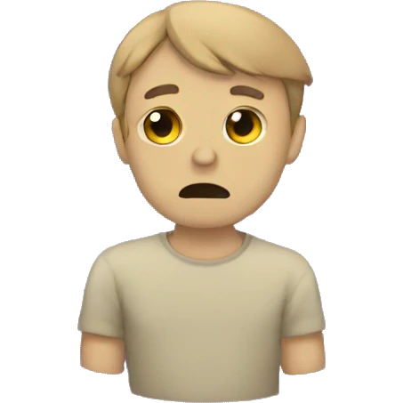 Sad colour emoji