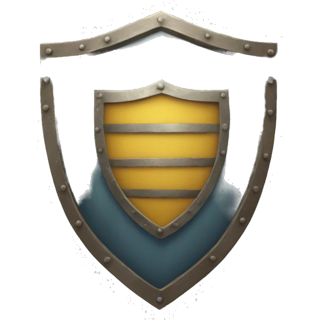faded shield emoji