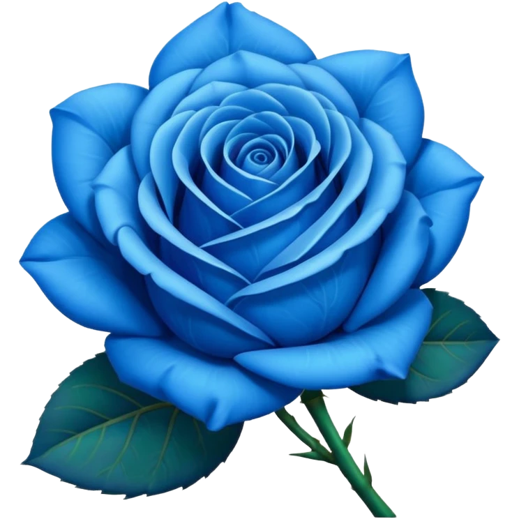 Rosa azul emoji