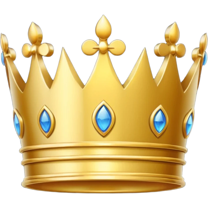 premium logo crown simple emoji