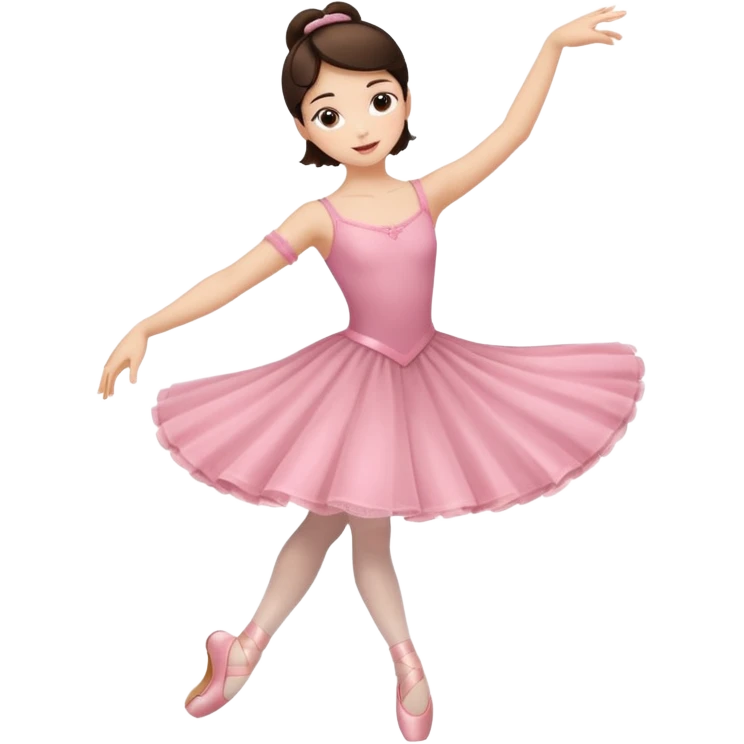 Bunette girl dancing ballet emoji