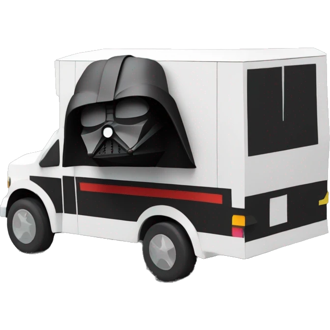 papercraft, darth Vader’s 2026  step van emoji