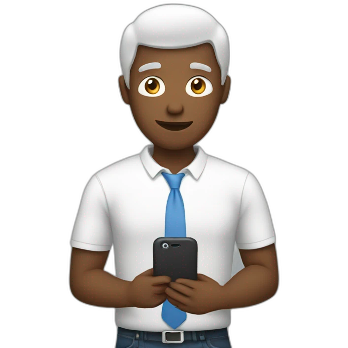 human with phone emoji