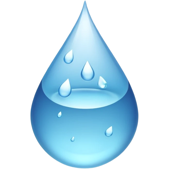 A drop of water  emoji