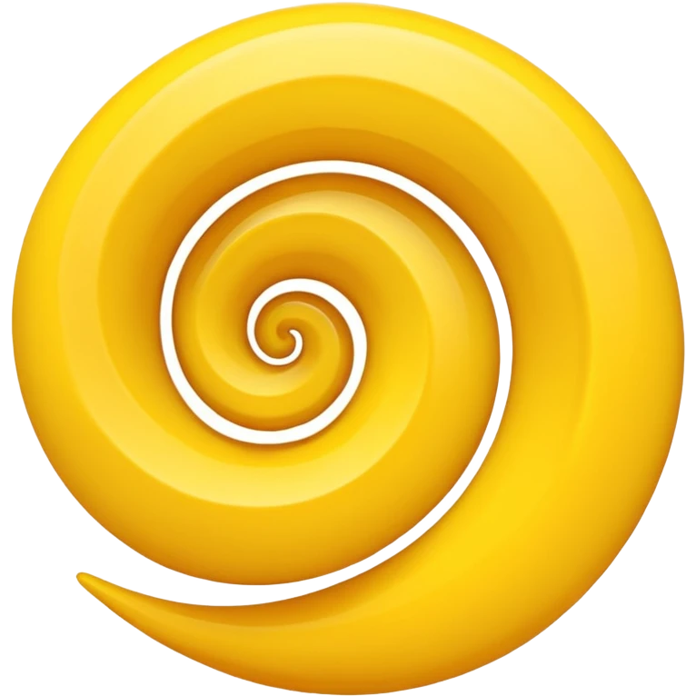 Yellow swirl emoji