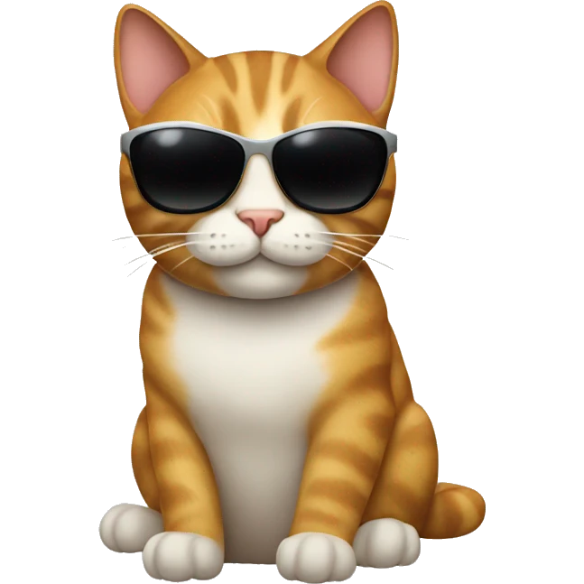 Cat with sunglasses emoji