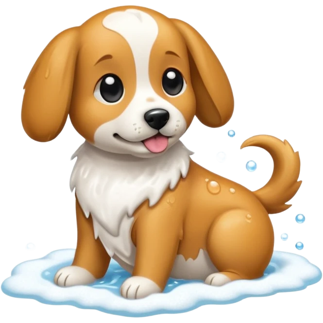 pet Shampoo with foam emoji