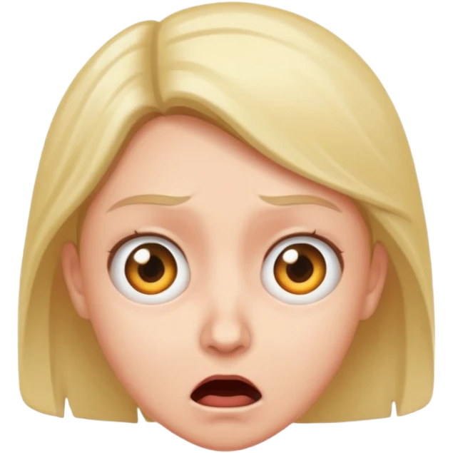 A person with a terrified look  emoji