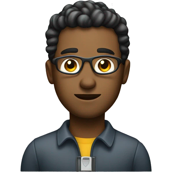 A man representing a professional software developer emoji
