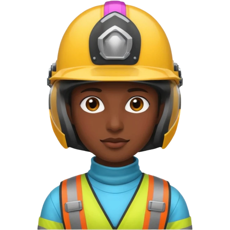 Colorful Helmeted Traveler emoji