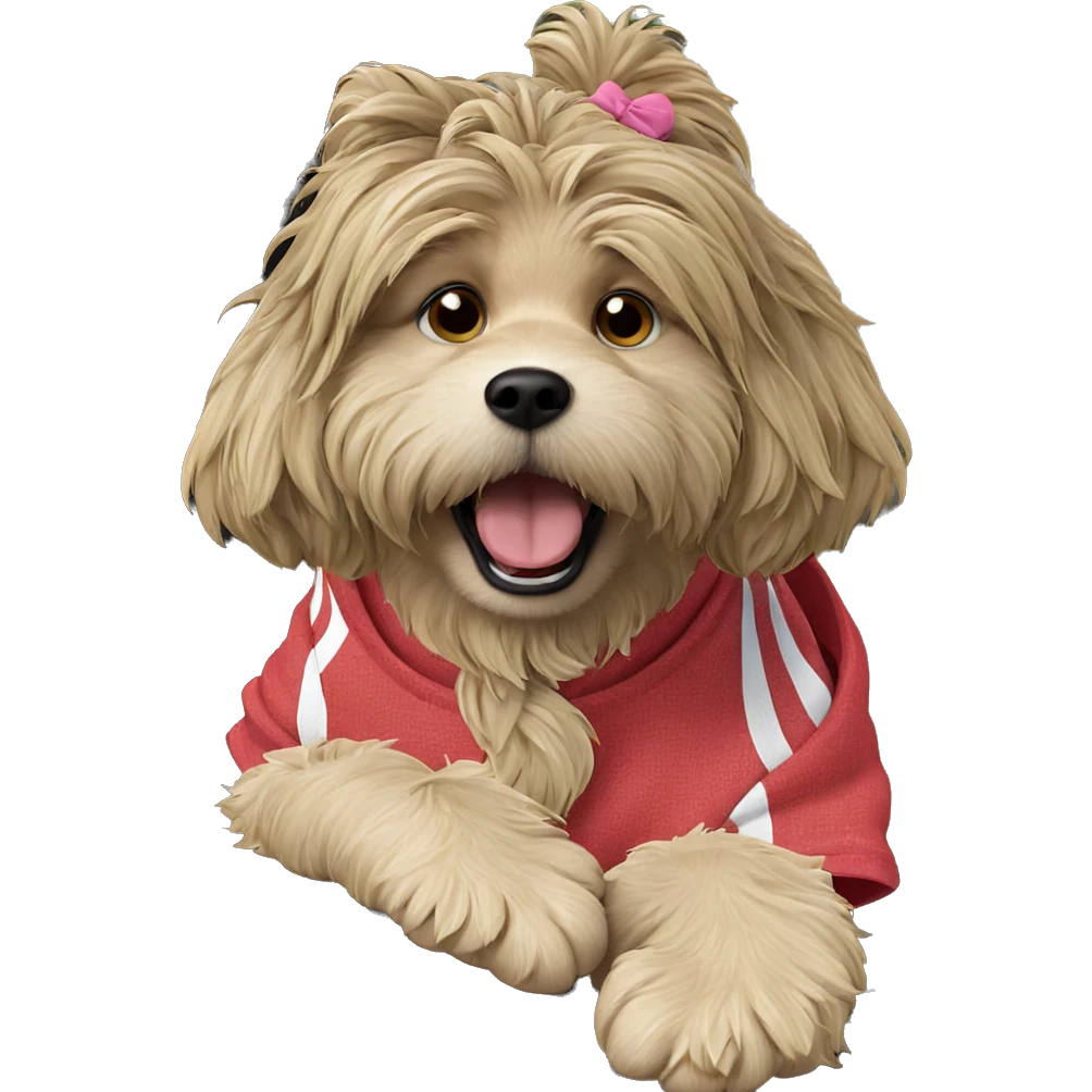 playful pup in the park emoji