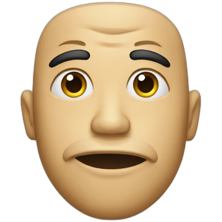 Raised eyebrows closed mouth emoji emoji