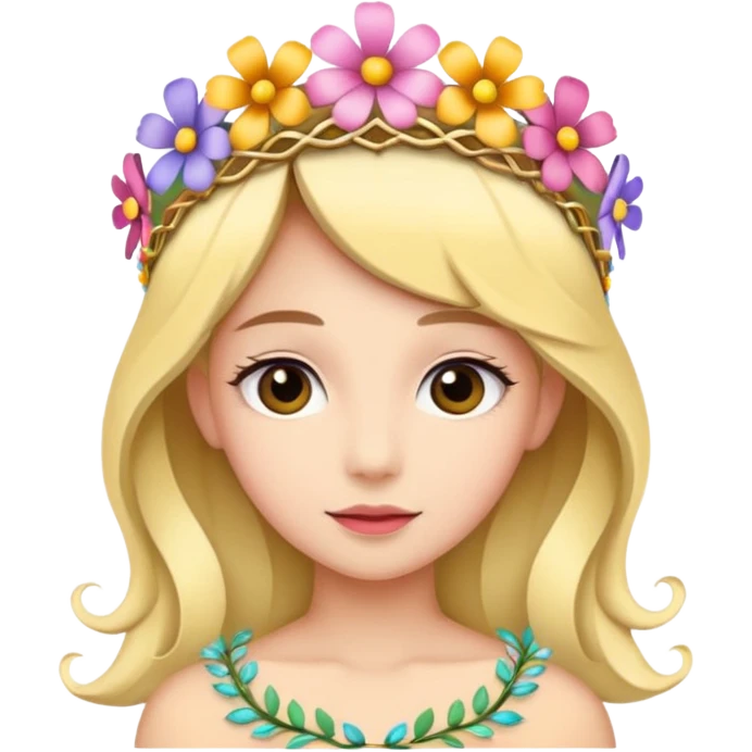 flower tiara emoji