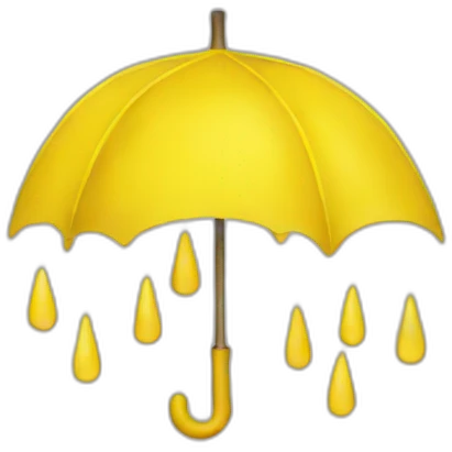 yellow rain emoji