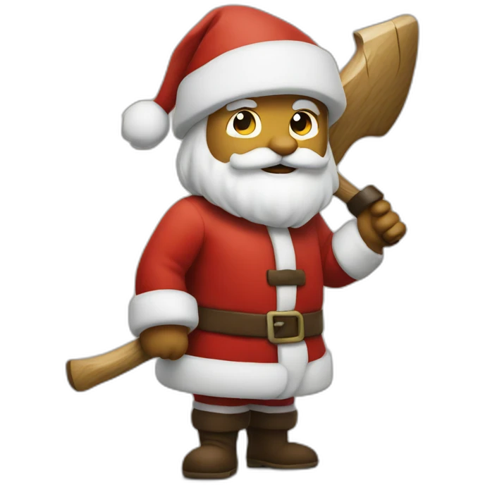 Santa with his axe emoji