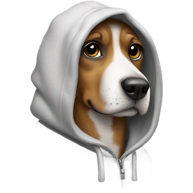 Dog warning a hoodie  emoji