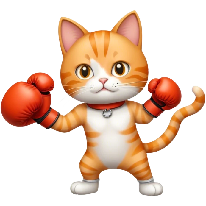 cat with boxing gloves emoji