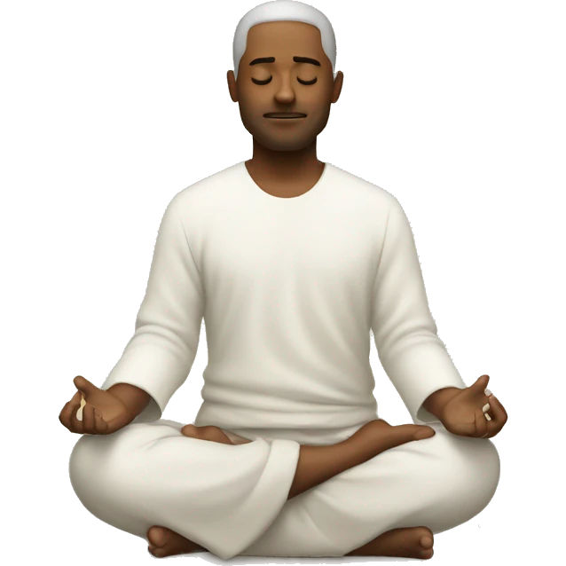 hombre meditando emoji
