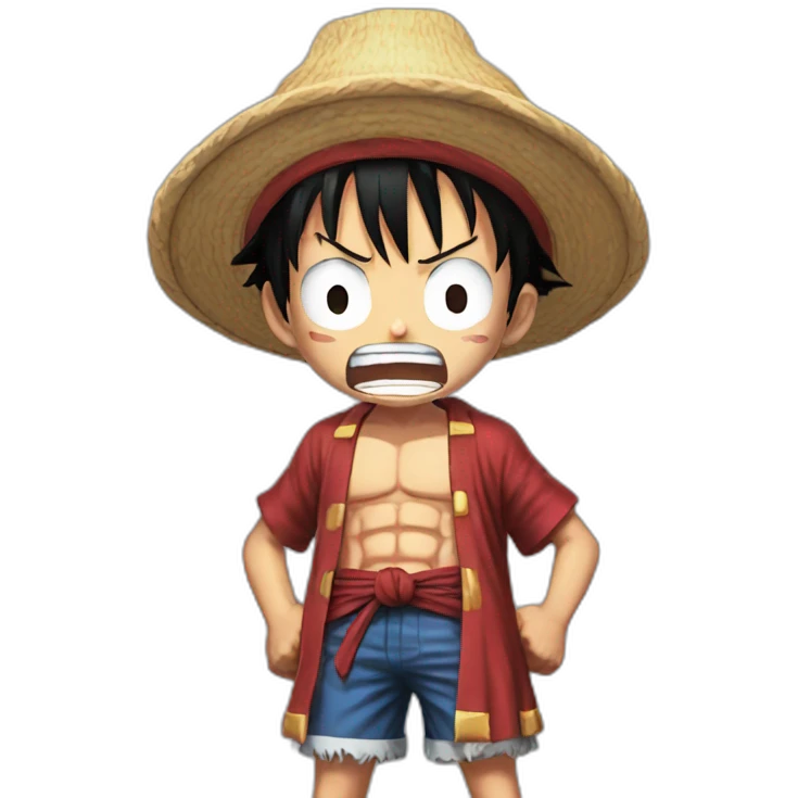 luffy gear five shocked emoji