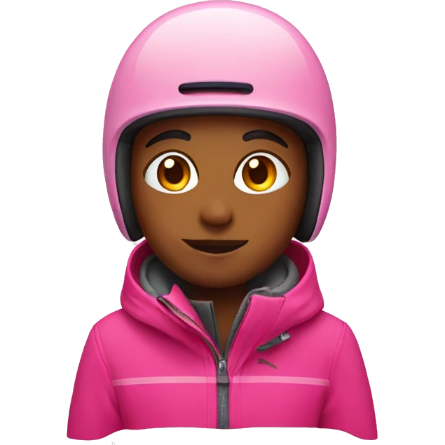 ski pink emoji