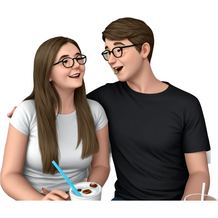 couple enjoying a drink emoji