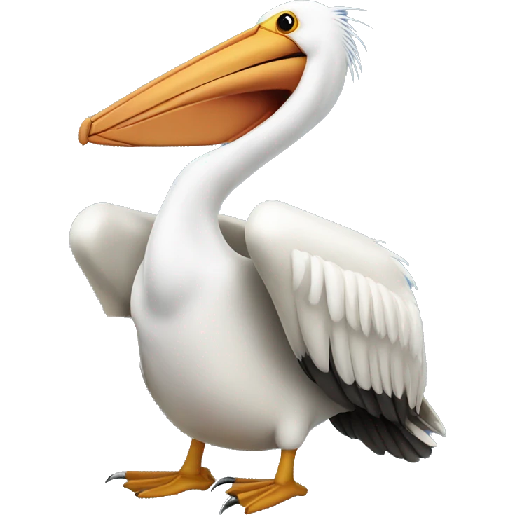 pelican holding computer emoji