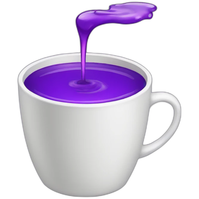 Cup with a purple liquid emoji