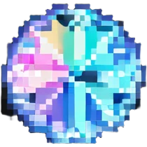 Crystal with sparkles emoji
