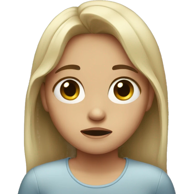 Girl crying  emoji