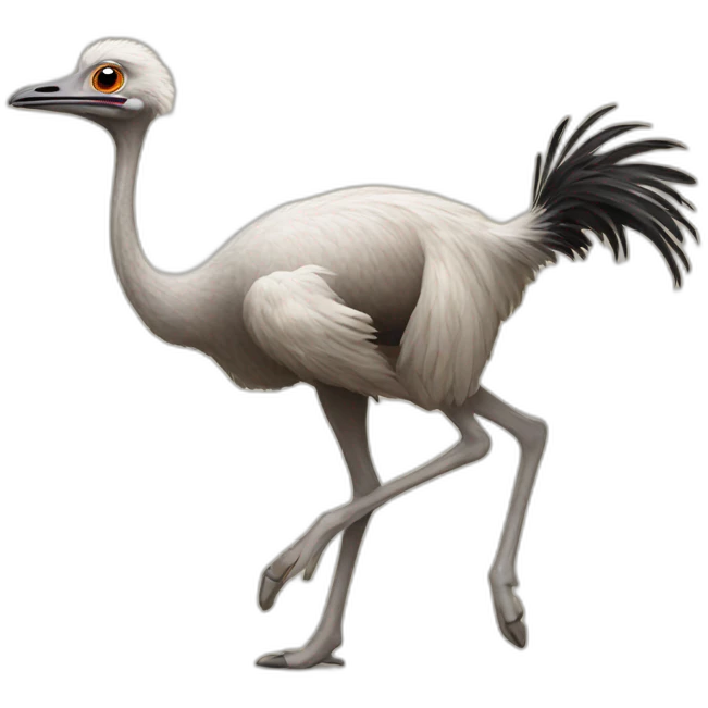 racing ostrich emoji
