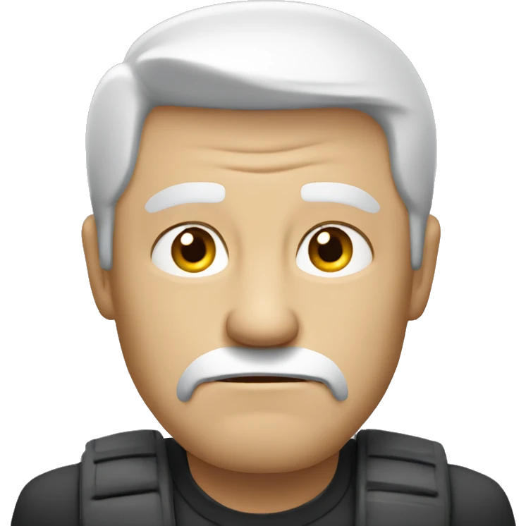 white man disgruntled emoji