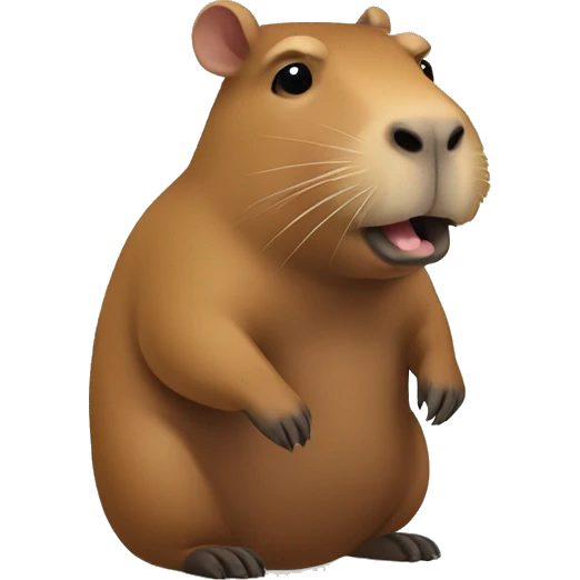capybara doing human stuff emoji
