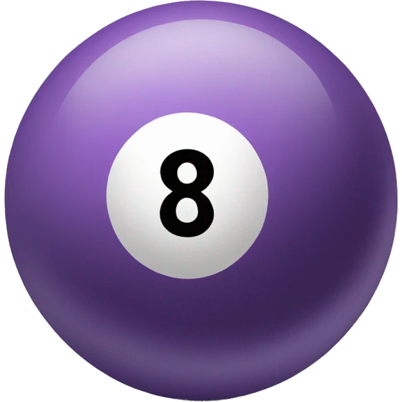 Pastel purple eight ball  emoji