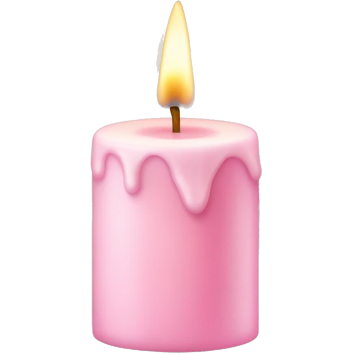 Light pink candle emoji