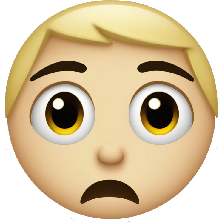 Crying face with black eye emoji