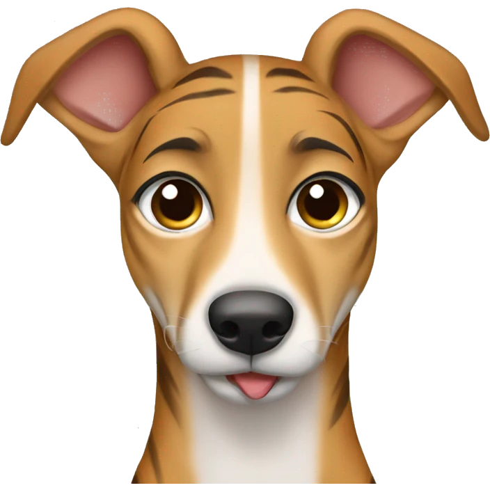 Fawn tiger greyhound crying  emoji
