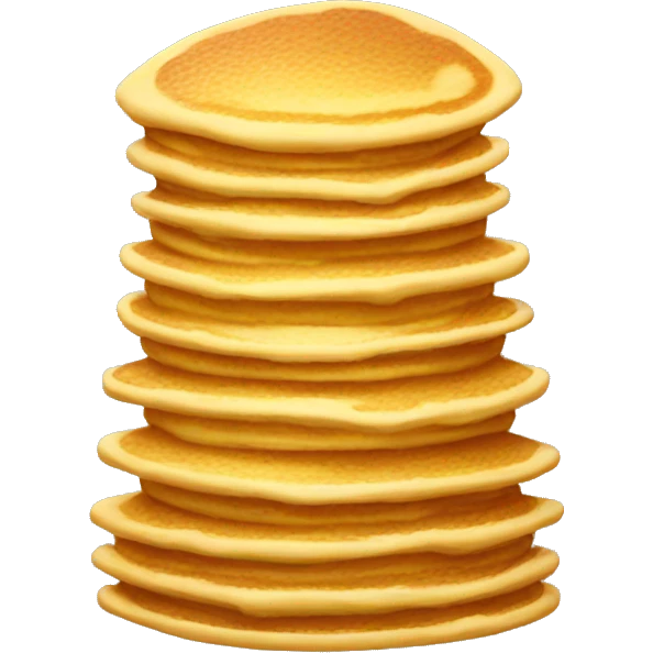 A beehive that looks like a stack of pancakes. emoji