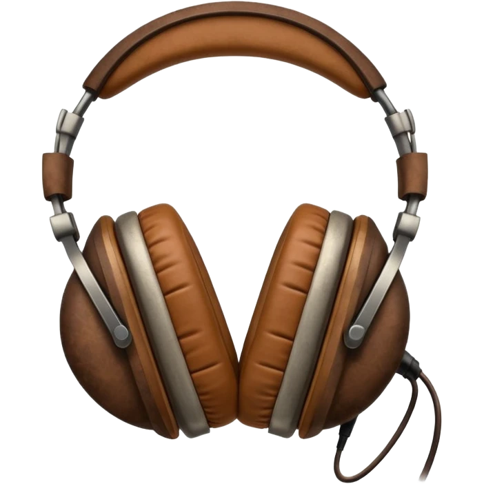 vintage headphone emoji
