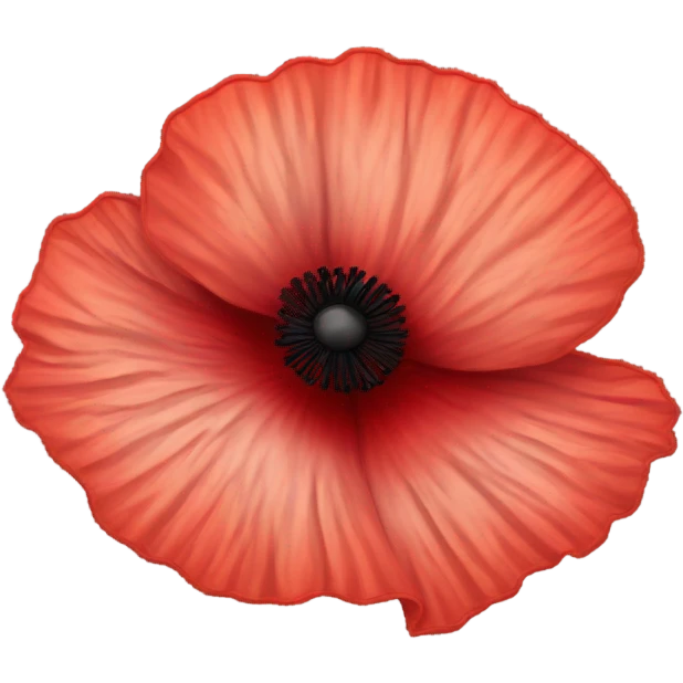 Poppy flower emoji