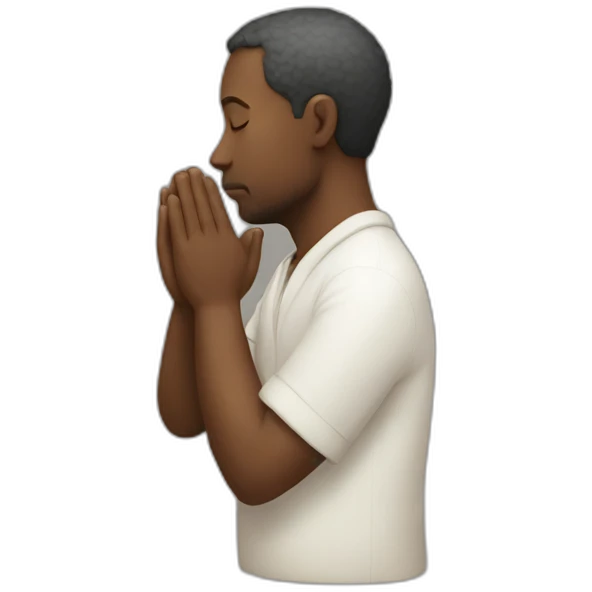 man praying emoji