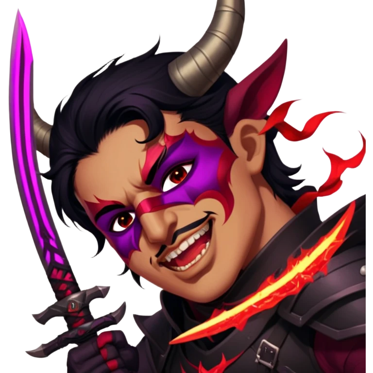 Demon-Horned Warrior emoji