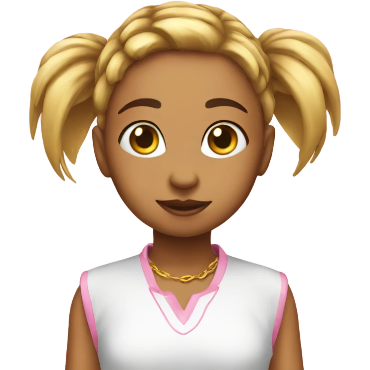 Chick fa la pink emoji