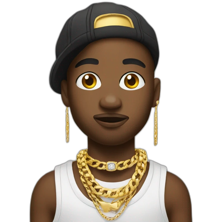 rapper-wearing-jewelry emoji