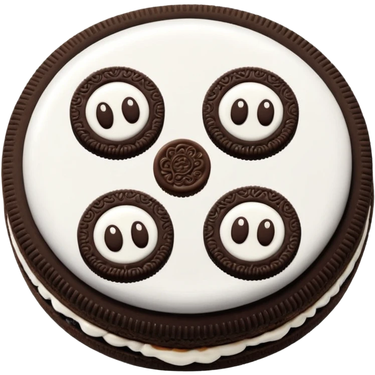 GALLETA OREO, CON OJITOS Y MANOS emoji