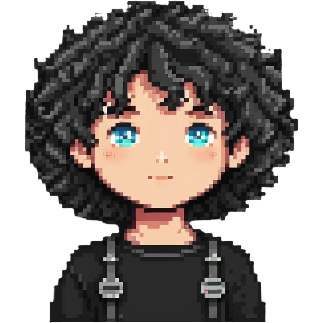 curly hair boy emoji