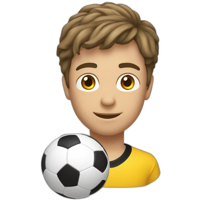 Ballon de foot en or un seul emoji