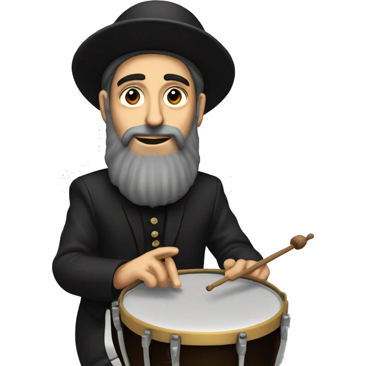 Hassidic drummer emoji