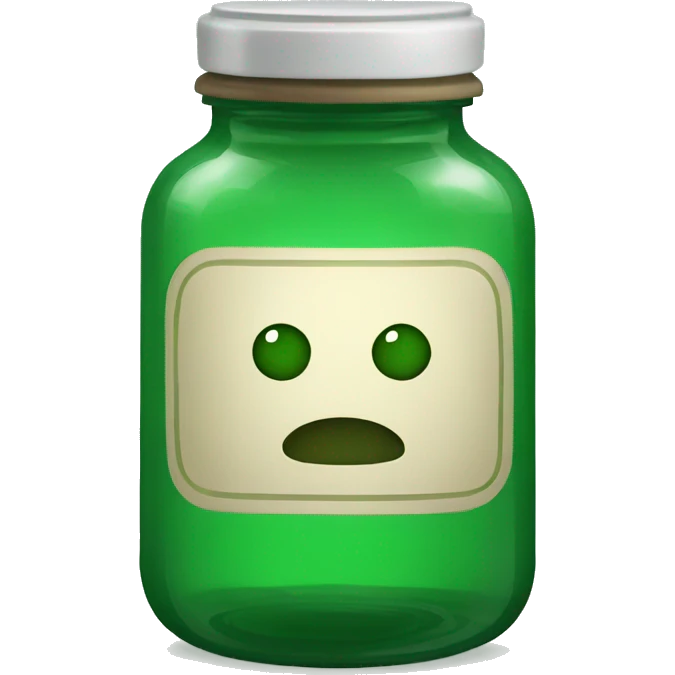 Green tincture jar emoji
