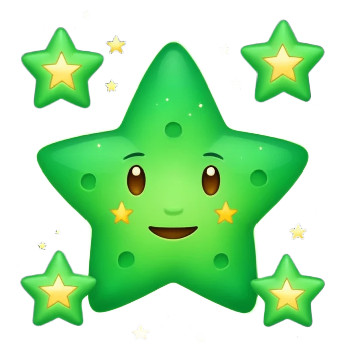 estrelas verdes emoji